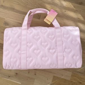 SOLD Stoney Clover Lane x Target Pink Quilted Hearts Duffle
